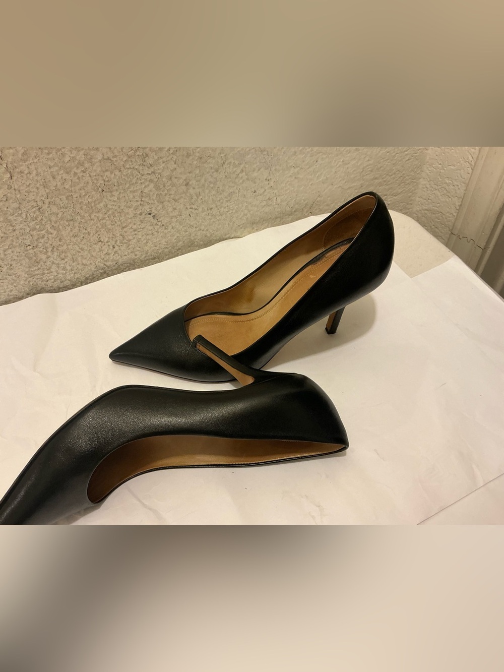 Celine Paris Black Leather Pointed Toe Pumps - Women’s Size 36.5 - Picture 7 of 10